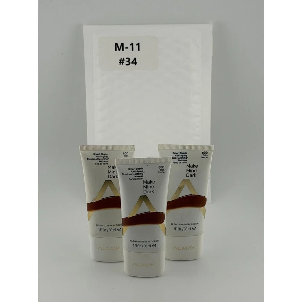 Almay Smart Shade Anti-Aging Skintone Matching Make Mine Dark 600 - Lot of 3